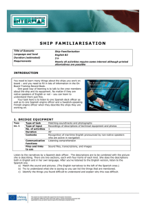 ship familiarisation