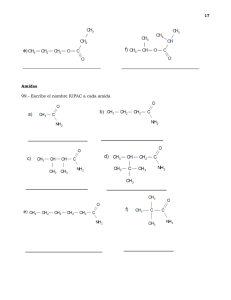 Amidas 99.- Escribe el nombre IUPAC a cada amida