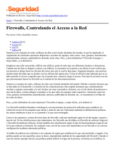 Firewalls, Controlando el Acceso a la Red
