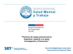 Factores de riesgo psicosocial en Argentina