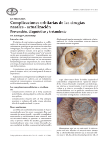 Complicaciones orbitarias de las cirugías nasales