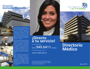 Directorio Médico - Centro Médico Docente La Trinidad
