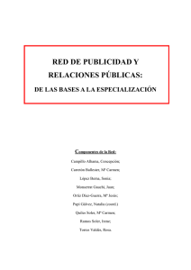 RED DE PUBLICIDAD Y RELACIONES PÚBLICAS: