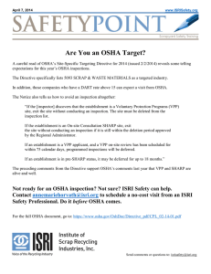 Are You an OSHA Target?