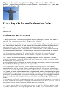Cristo Rey - Sr Ascensión González Calle