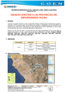 heladas afectan a las provincias del departamento tacna
