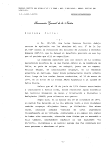 suprema CO rte A fs. 121/130, Ana Luisa Barraza Cautivo dedujo