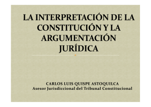 CARLOS LUIS QUISPE ASTOQUILCA Asesor Jurisdiccional del