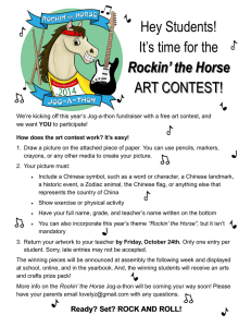 It`s time for the Rockin` the Horse ART CONTEST!