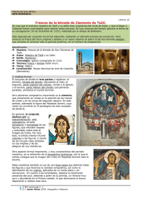 Modelo de comentario: frescos San Clemente de Tahull