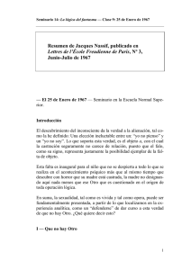 Resumen de Jacques Nassif, publicado en Lettres de l`École
