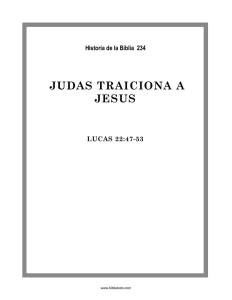 JUDAS TRAICIONA A JESUS