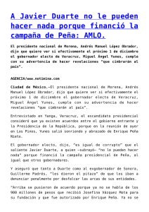 Renuncia Manlio Fabio Beltrones a la dirigencia nacional del PRI