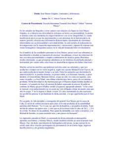 Título: José Maceo Grajales, Amistades y diferencias. Autor: Dr. C