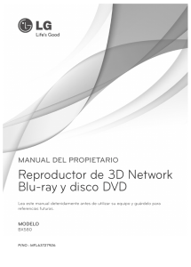 Reproductor de 3D Network Blu-ray y disco DVD