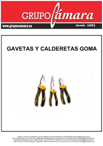 GAVETAS Y CALDERETAS GOMA