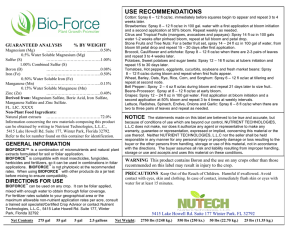 Product Label - Nutrient Technologies