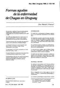 Formas agudas de la enjiemedad de Chagas en Uiuguau