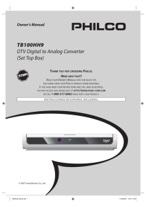 TB100HH9 DTV Digital to Analog Converter (Set Top Box)