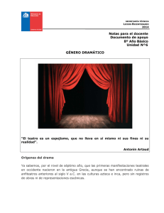 material unidad 6 drama - Liceo Bicentenario Talagante