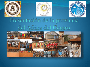 Presentacion de las Escuelas Pias en Africa Central
