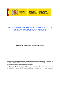 PROTECCIÓN SOCIAL DE LOS MAYORES: LA JUBILACIÓN