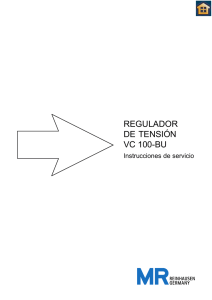 REGULADOR DE TENSIÓN VC 100-BU