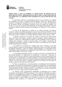 orden inicial - Gobierno de Canarias