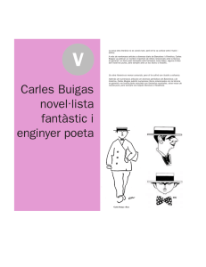 Carles Buigas novel·lista fantàstic i enginyer poeta