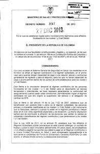 decreto 3047 del 27 de diciembre de 2013