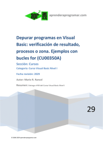 Depurar programas en Visual Basic: verificación de resultado