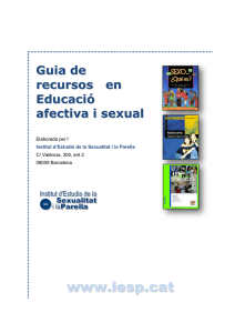 Guia de recursos en Educació afectiva i sexual