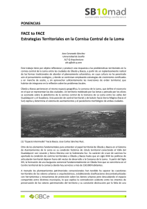 A057. FACE to FACE. Estrategias Territoriales en la Cornisa Central