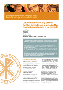 premios de la CCEI (Comisión Católica Española para la Infancia)