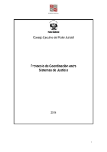 Protocolo de Coordinación entre Sistemas de Justicia