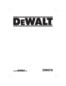 láser rotativo dw078 - DeWalt Service Technical Home Page