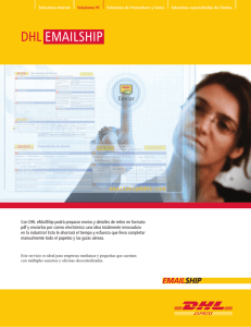 Descargue el folleto Informativo de DHL eMailShip