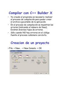 Compilar con C++ Builder X Creacion de un proyecto