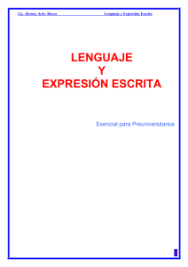 lenguaje y expresión escrita - Sector Lenguaje y Comunicación