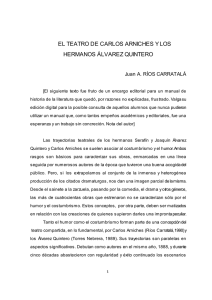 pdf El teatro de Carlos Arniches y los hermanos Álvarez Quintero