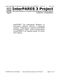 Glosario InterPARES de Preservación Digital : Parte