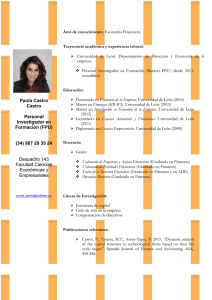Paula Castro Castro Personal Investigador en Formación (FPU) (34