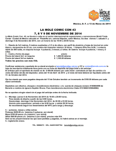 LA MOLE COMIC CON 43 7, 8 Y 9 DE NOVIEMBRE DE 2014