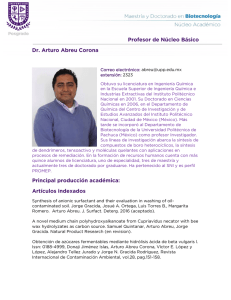 Profesor de Núcleo Básico Dr. Arturo Abreu Corona Principal