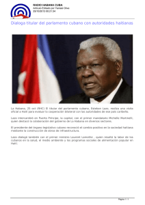 Dialoga titular del parlamento cubano con autoridades haitianas
