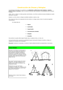 Construcción de Chozas y Refugios