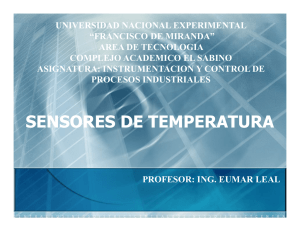 sensores de temperatura - instrumentacion y control