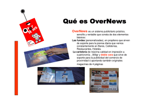 OverNews es un sistema publicitario práctico, sencillo