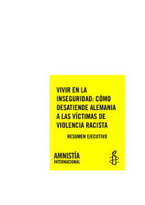 Resumen ejecutivo - Amnesty International