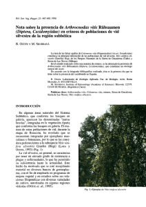 Nota sobre la presencia de Arthrocnodax vitis Rübsaamen (Diptera